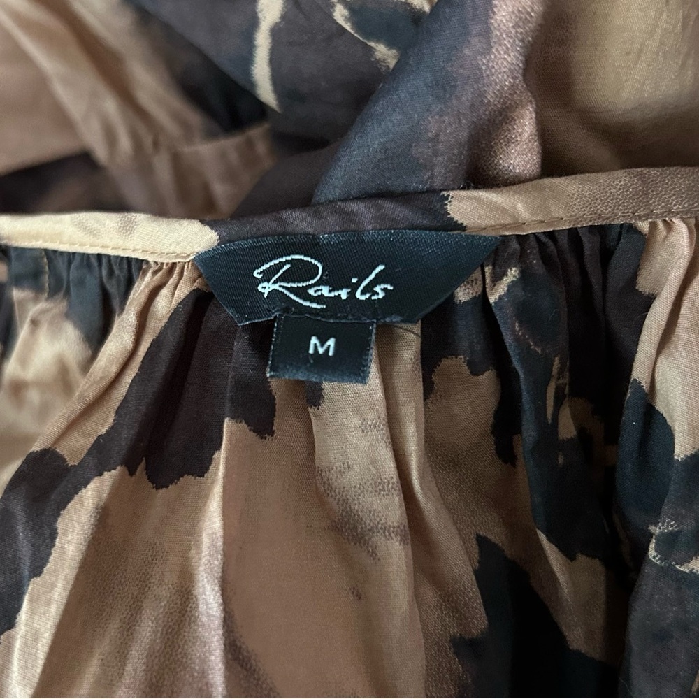 Rails Amabella Mini Dress in Tigers Eye Sz M - Picture 7 of 8